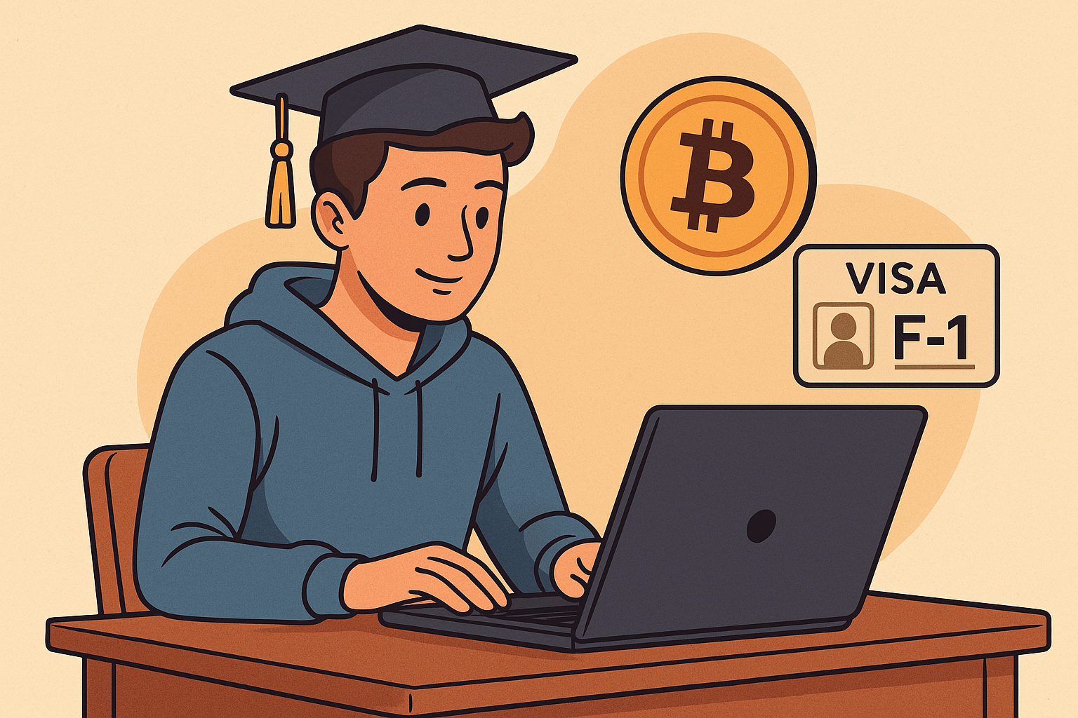 can a masters student on f1 student invest in crypto