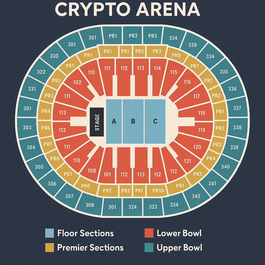 crypto arena seating chart